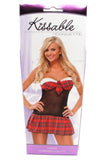Kissable Red School Girl Chemise in OS