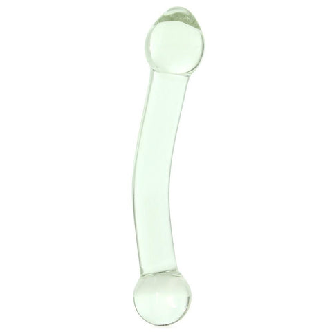 7" Curved G Spot Stimulator Glass Dildo