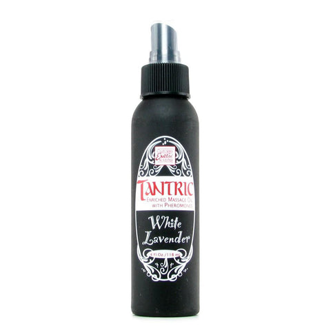 Tantric Pheromone Massage Oil 4oz/118mL in White Lavender