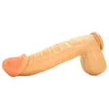 All American Ultra Whoppers 11" Curved Head Dildo in Flesh