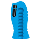 UR3 Vibrating Thick Ribs Stroker in Blue