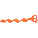 Bum Buddies Silicone Swirl Anal Beads in Orange