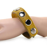 Leather Code Band Watersports in Yellow