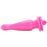Neon Vibrating Butt Plug in Pink