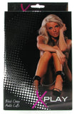 X-PLAY Chained Leather Ankle Cuffs in Black
