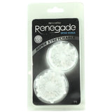 Renegade Spike Cock Rings in Clear