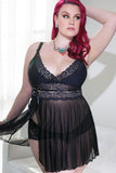 Lace Trimmed Babydoll in 3X/4X