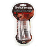 Hung Motor Stroker Vibrating Masturbator in Clear