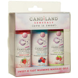 Candiland Sensuals Sweet-N-Tart Warming Massage Gels in 2oz