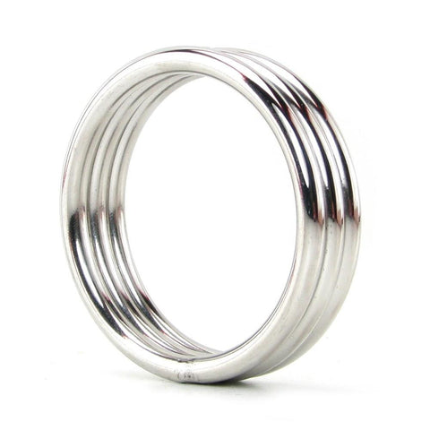 Echo Stainless Steel Triple Cock Ring 1.75 Inch