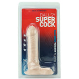 Ballsy Super Cock 7 Inch Dildo in White