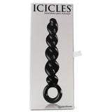 Icicles No 39 Glass Dildo in Black
