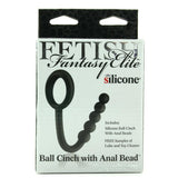 Fetish Fantasy Elite Ball Cinch with Anal Bead in Black
