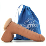The Realistic 7 Inch Slim UR3 Vac-U-Lock Cock in Brown