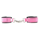 Neoprene Cuffs in Pink on Black