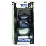Tom of Finland 3 Piece Silicone Cock Ring Set