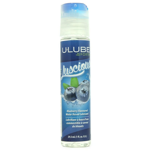 Luscious Blueberry Flavoured Water Based Lube in 1oz/29.5mL