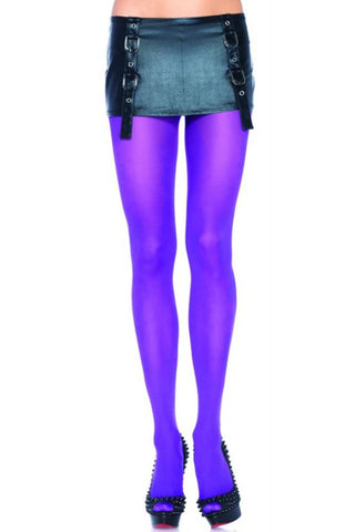 Pefect Pair of Purple Nylon Tights in OSXL