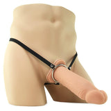 9 Inch Silicone Hollow Extension in Flesh