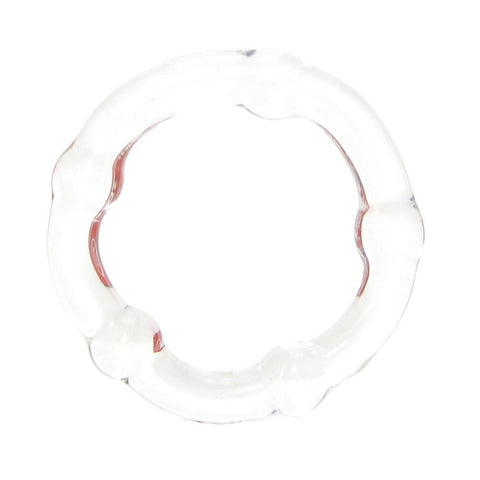 Glass Cock Ring 40mm in Clear