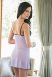 A-Line Lilac Mesh Chemise in OS