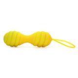 Twistty Silicone Duo Balls in Yellow