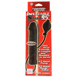 Inflatable Stud 9.5 Inch Dildo in Black