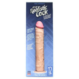The Realistic 12 Inch UR3 Vac-U-Lock Cock in White