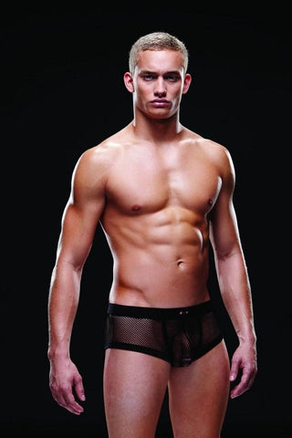 Black Fishnet Sport Trunk in M/L