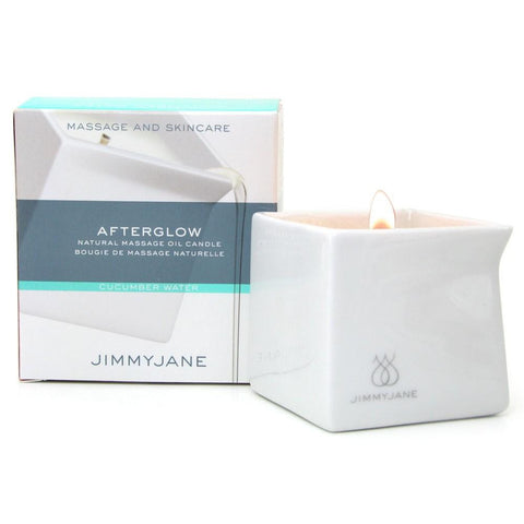 Afterglow Natural Massage Oil Candle in Cucumber Water