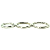 Metal Cock Ring 3 Pack in Black