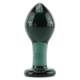 Crystal Premium Glass Large Butt Plug in Charcoal