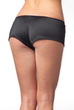 Black Lycra Booty Shorts in OS