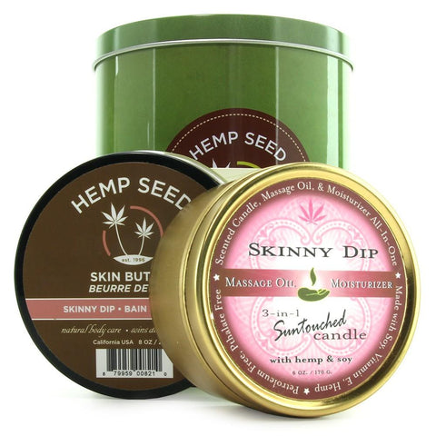 Hemp Seed Holiday Tin in Skinny Dip