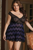 Off Shoulder Babydoll & G-String in 3X/4X