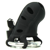 Hardcore Silicone Cock Blocker in Black