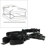 Black Label Bed Buckler in Black Microfibre