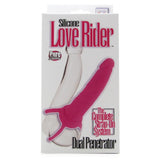 Silicone Love Rider Dual Penetrator in Pink