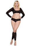 Party Girl Crop Top, Boy Short & Leg Warmer Set in OSXL