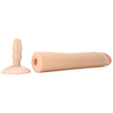 The Realistic 12 Inch UR3 Vac-U-Lock Cock in White