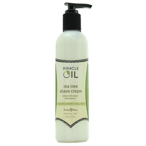 Miracle Oil Tea Tree Shave Cream in 8oz/227g