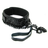 Sinful Collar with Leash in Black