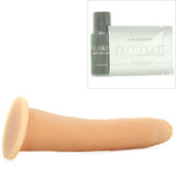 TRUSKYN The Tru Ride Slim 9 Inch Dildo in Vanilla