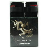 Black Label Bed Buckler in Black Microfibre