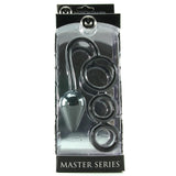 Triple Threat Silicone Tri-Cock Ring & Anal Plug