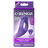 Vibrating Silicone Taint-alizer Cock Sling in Purple