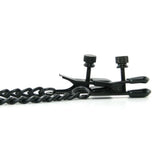 Broad Tip Clamp with Black Link Chain