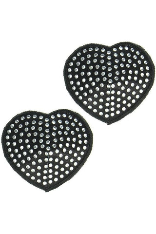Rhinestone Heart Pasties in OS