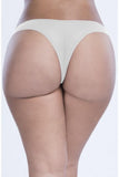 Bridal Crotchless Pearl Thong with Venise Detail in 3X/4X