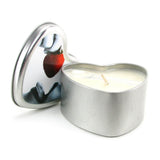 Edible Massage Oil Heart Candle 4.7oz/133g in Strawberry